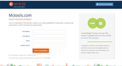 Desktop Screenshot of mctools.com